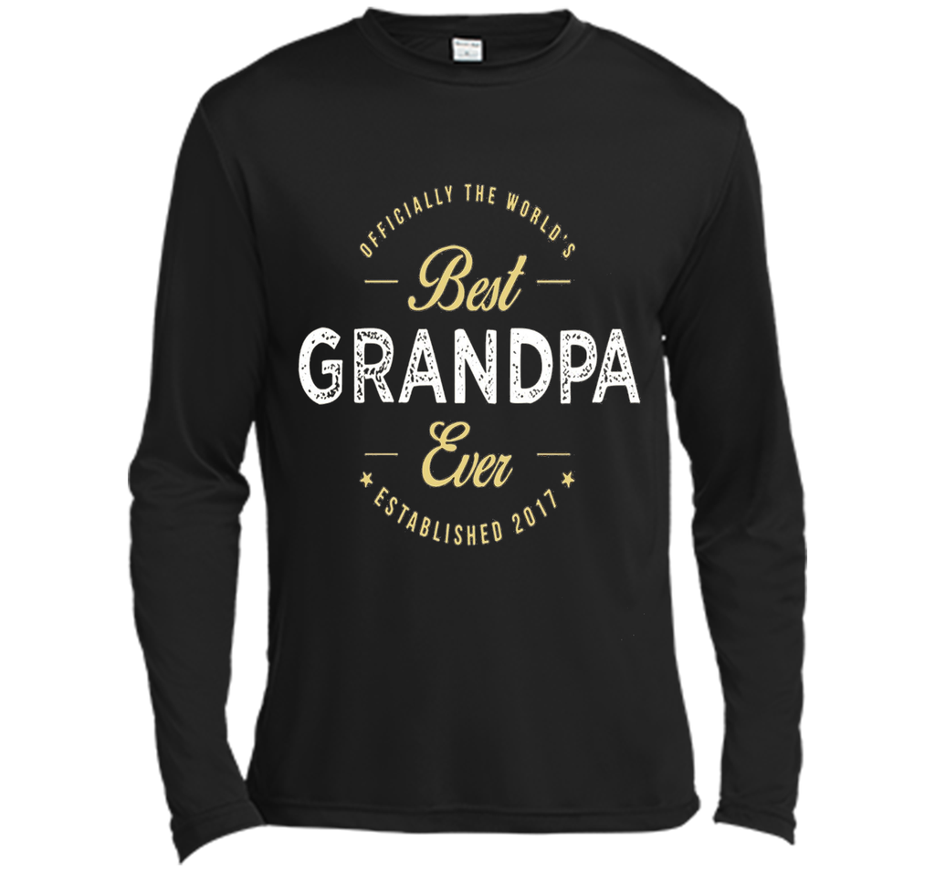 official the worlds best grandpa ever established 2017 shirt