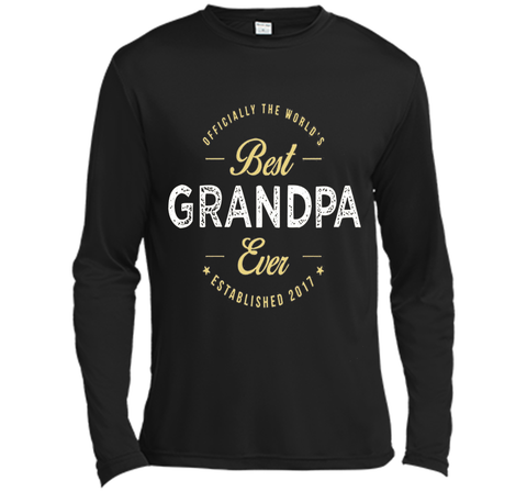 official the worlds best grandpa ever established 2017 shirt