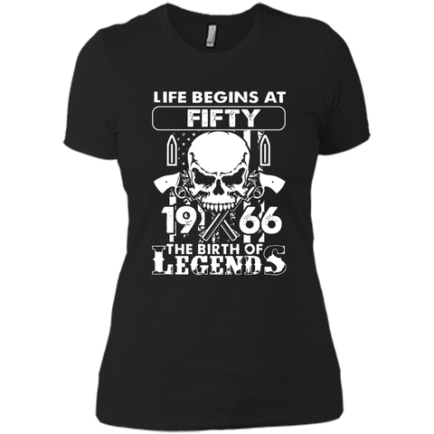 Life Begin At 50 - 1966 Birth Legends 50th Birthday T-shirts