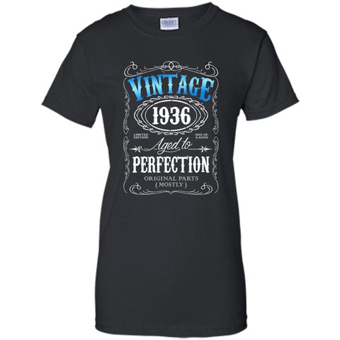Vintage 1936 tshirt 80th birthday gifts for men Aged to APA
