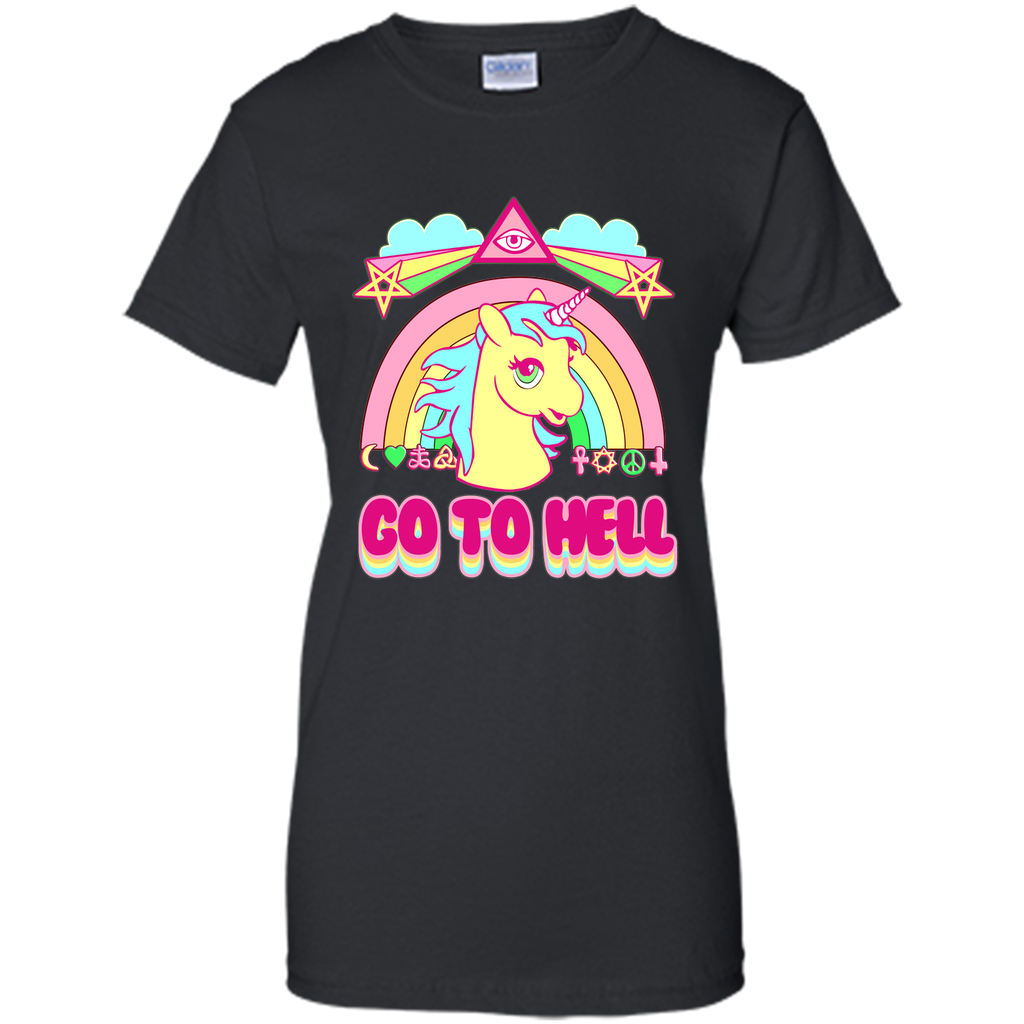 Go To Hell - Unicorn T shirt