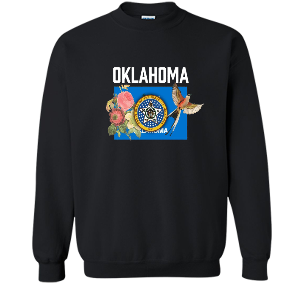 Oklahoma US State Flag Tee With State Bird & Flower T-Shirt