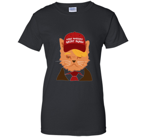 Novelty Trump Cat America T-shirt