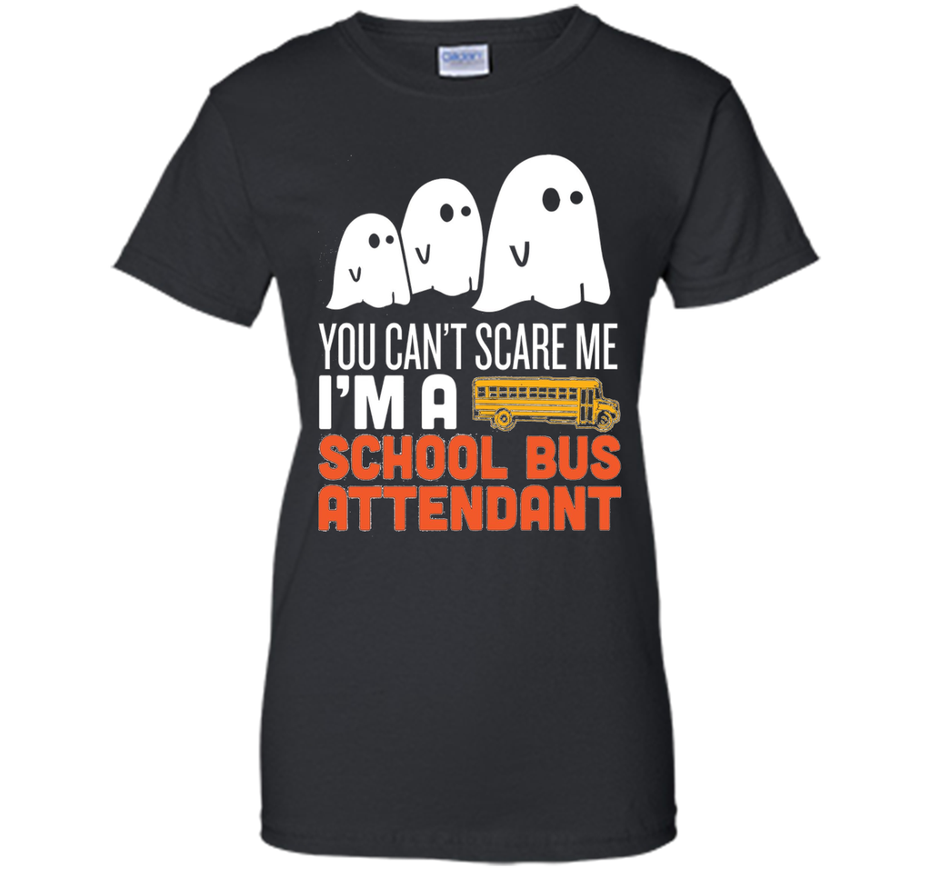 School Bus Attendant - Halloween Ghost T-Shirt Ladies Custom