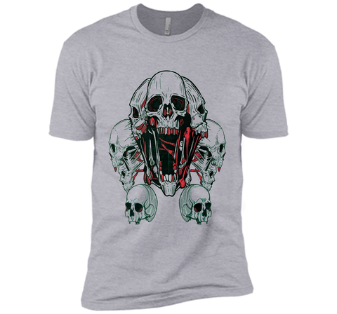 SKULLS - human skull - skeleton - horror - macabre t-shirt