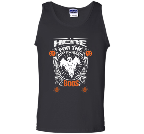Boos Tank Top Halloween Ghost and Spider Tank Top