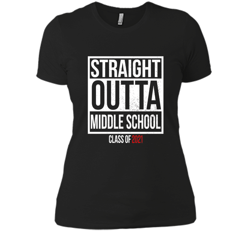 Straight Outta Middle School Graduation Gift T-Shirt