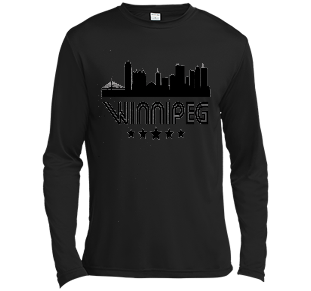Winnipeg Manitoba Skyline Retro Style T-Shirt