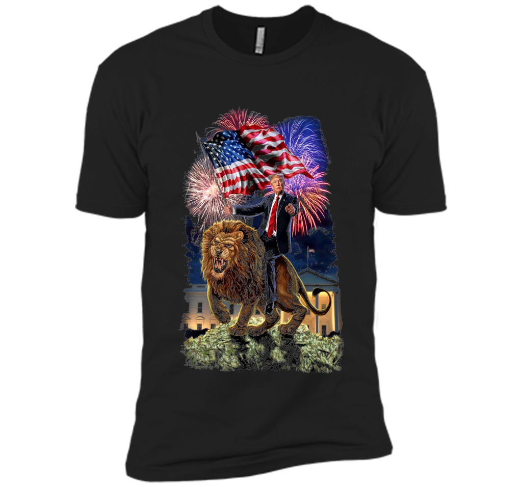T-Shirt - Republican President Donald Trump Riding War Lion