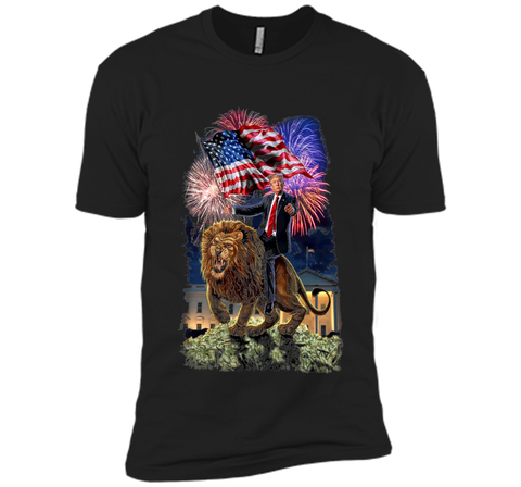T-Shirt - Republican President Donald Trump Riding War Lion