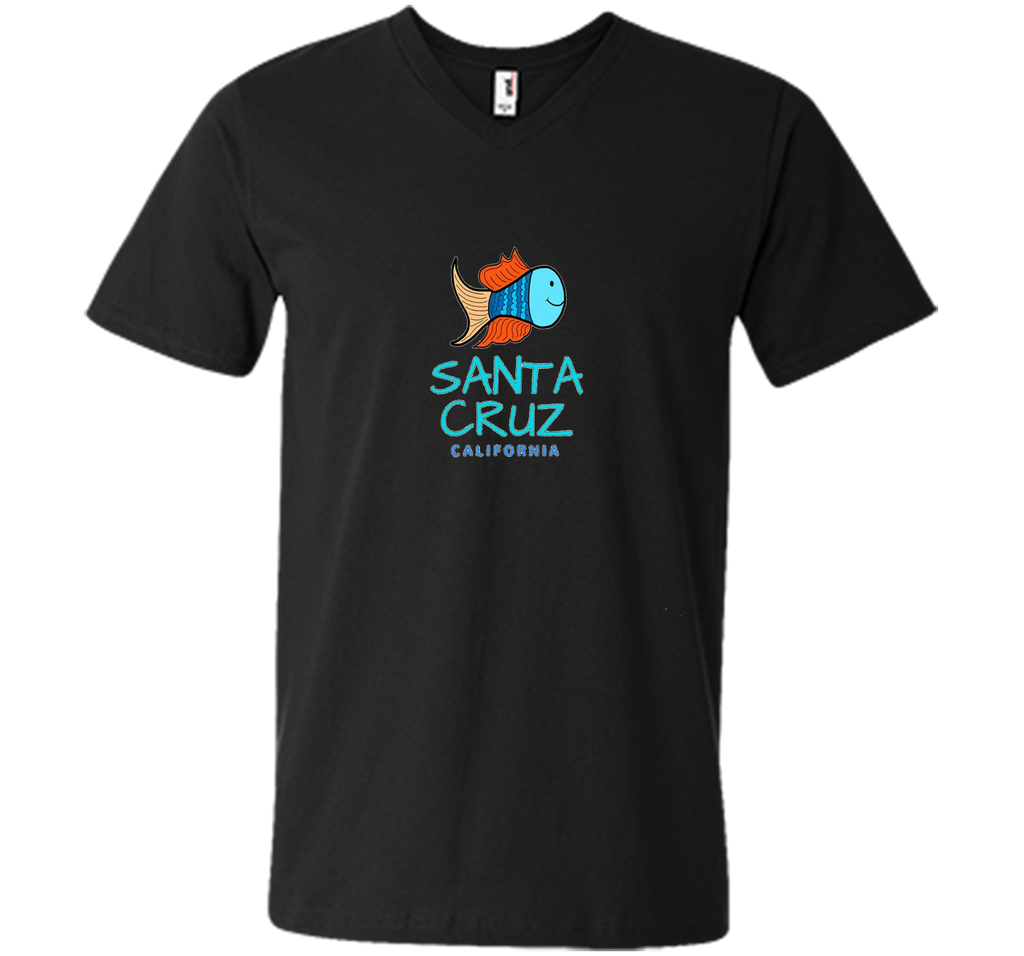 Santa Cruz California T-Shirt, Fun Fish California Surf Tee