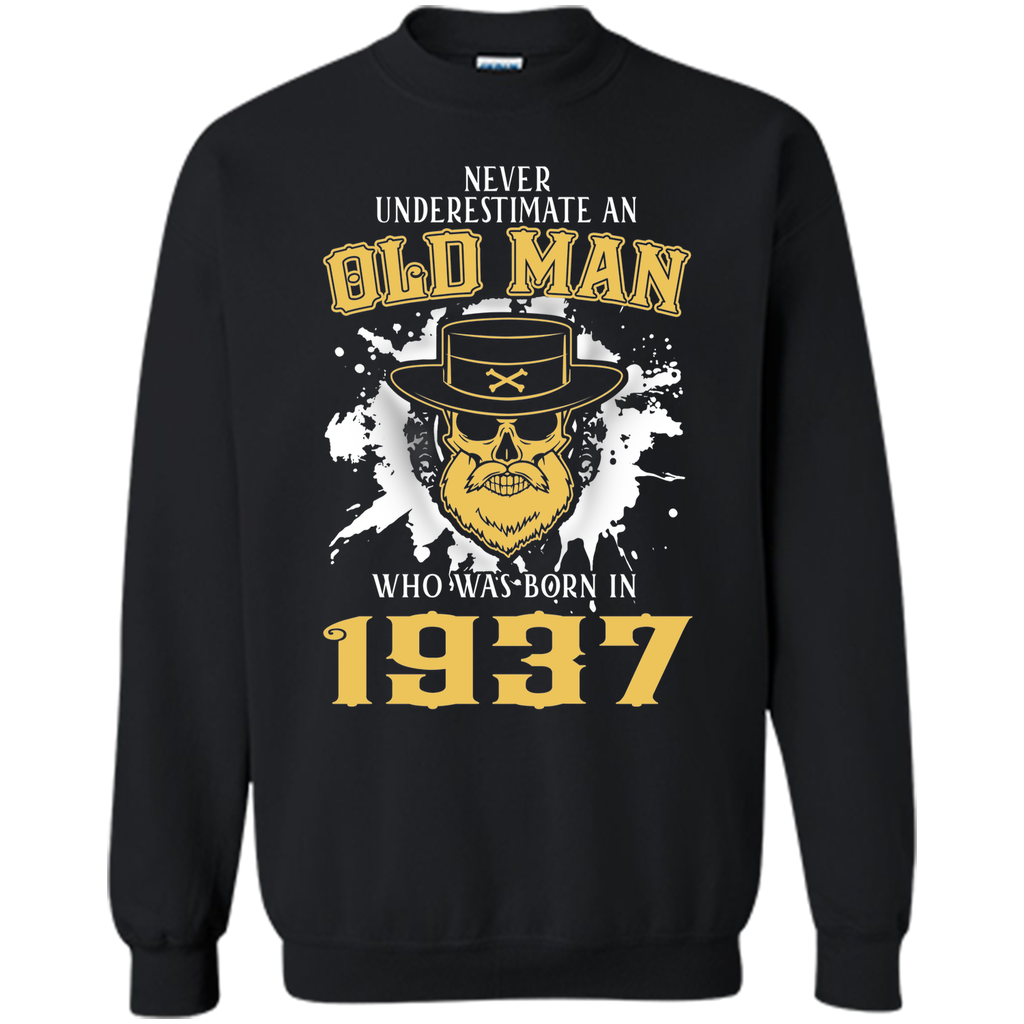 Men's 80th Birthday Gifts Old Man Who Was Born In 1937 T-Shirt