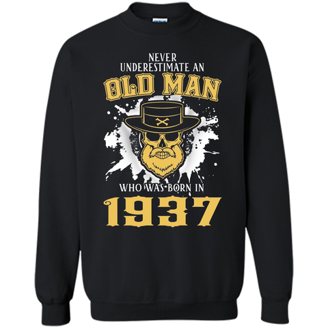 Men's 80th Birthday Gifts Old Man Who Was Born In 1937 T-Shirt
