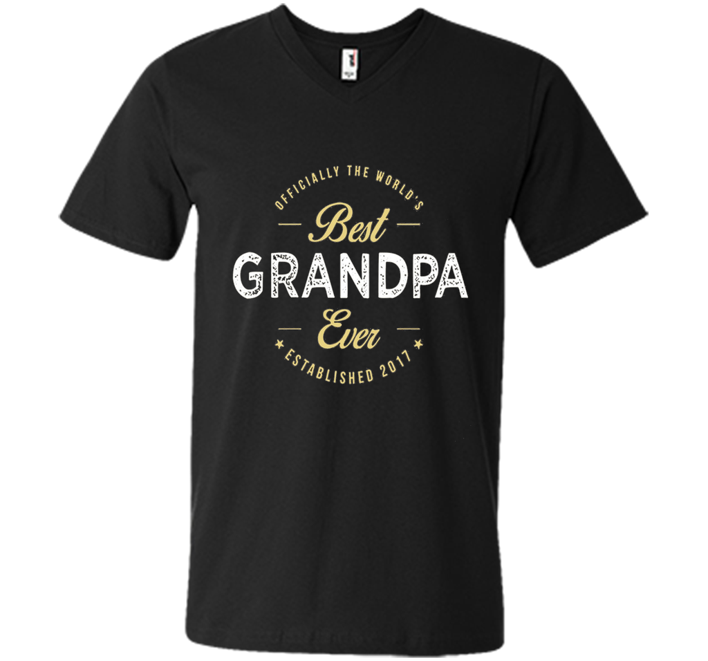 official the worlds best grandpa ever established 2017 shirt