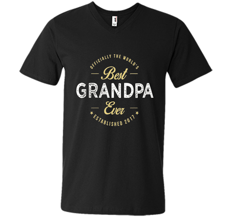 official the worlds best grandpa ever established 2017 shirt