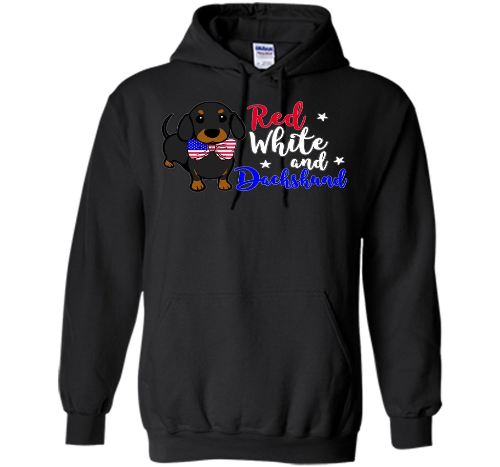 Red White and Dachshund Patriotic Dachshund lover T-Shirt