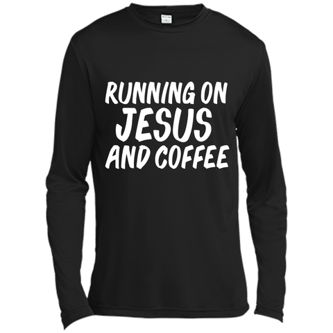 Runnnig on Jesus And Coffee Christian Jesus Lover T-shirt