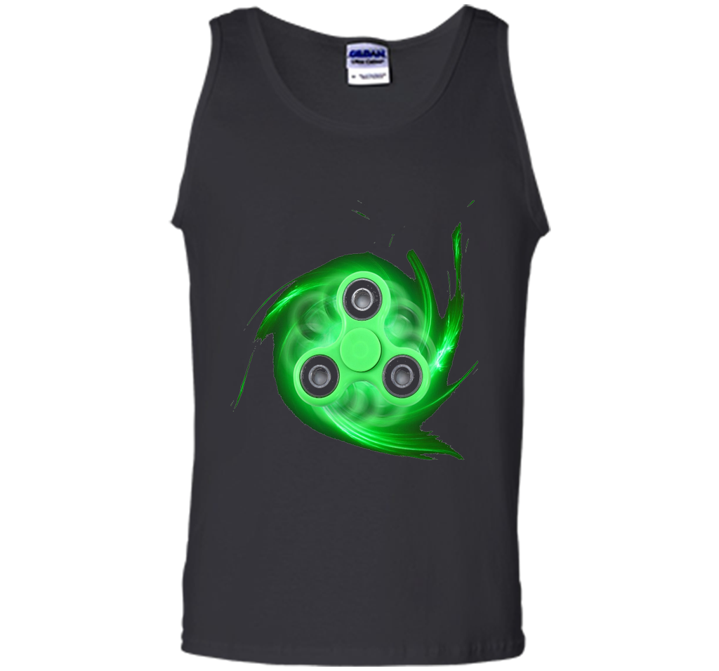 Spin Storm Fidget Toy Hand Spinner T-Shirt Green Spinner Tee