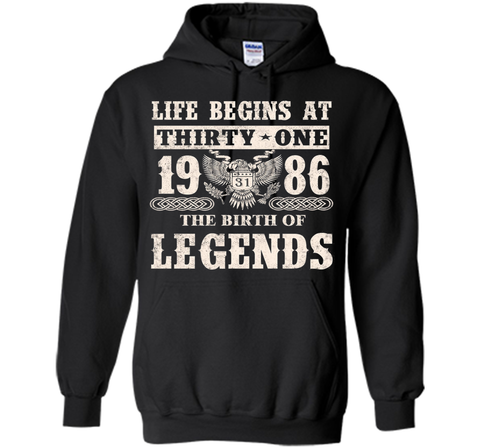 Life Begin At Thirty-One 1986 T Shirt
