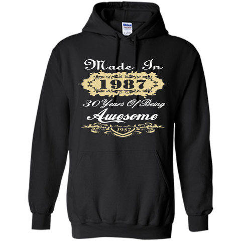 VINTAGE BORN IN 1987 T SHIRT 30 YEARS OLD BIRTHDAY