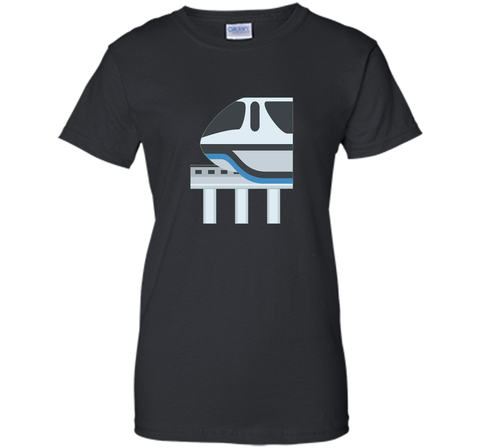 Monorail Emoji T-Shirt Train Ride Track Futuristic Electric