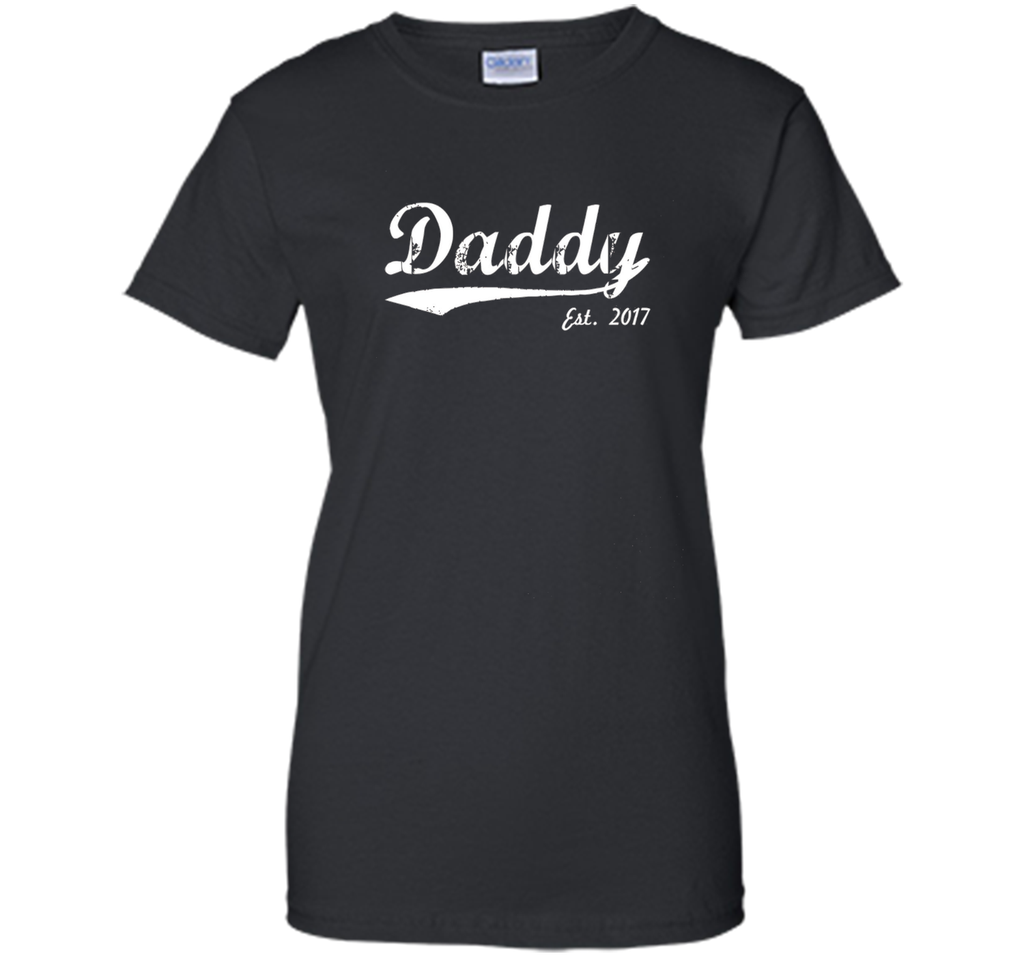 Men's New Daddy T-Shirt - Daddy Est. 2017 - Daddy To Be T-Shirt