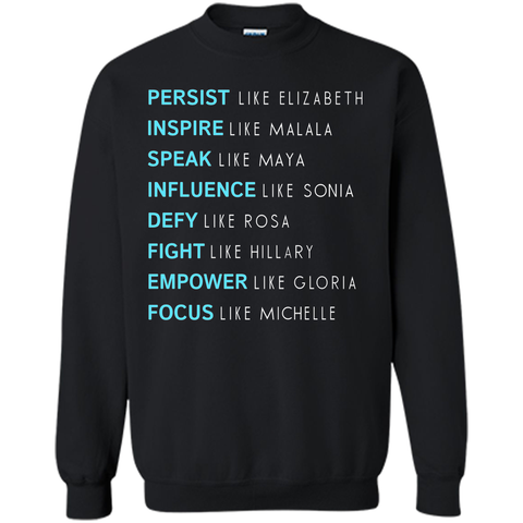 Persist like elizabeth inspire like malala T-shirt