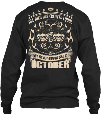 ALL MEN LIBRA BORN IN OCTOBER T-SHIRT