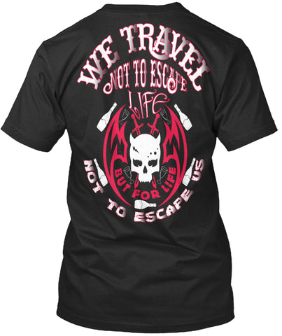 Travel Clothes । Black Hoodie Tee Shirt