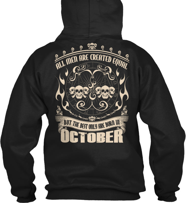 ALL MEN LIBRA BORN IN OCTOBER T-SHIRT