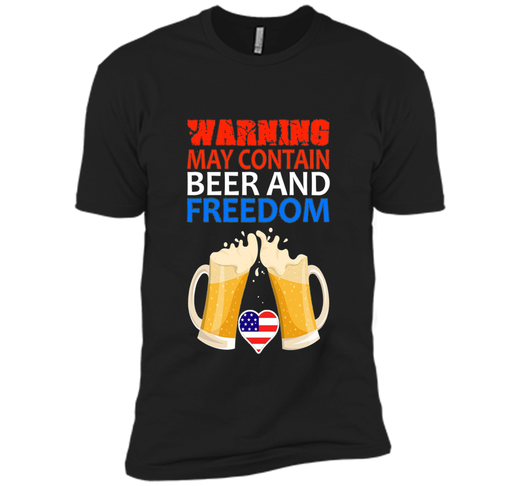 Warning May Contains Beer And Freedom Shirt