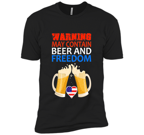 Warning May Contains Beer And Freedom Shirt
