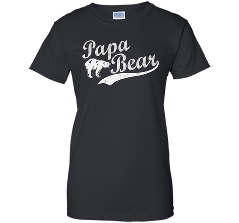 Men's Papa Bear T Shirt Father's Day Dad Gift