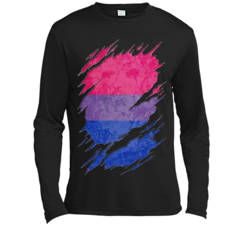 Bisexual Pride Flag Ripped T-Shirt