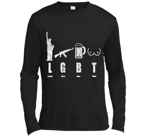 Liberty Gun Beer Funny America LGBT Hot T-Shirt
