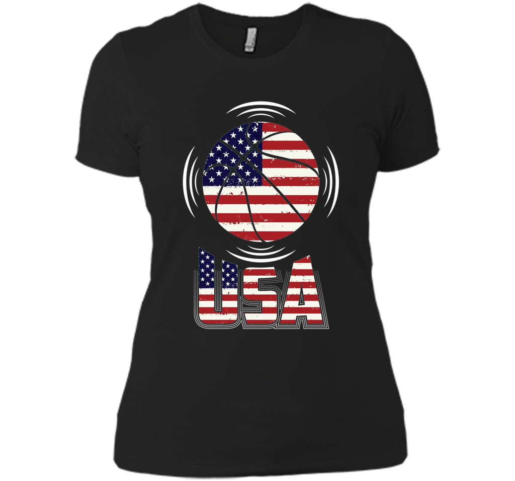 Basketball T Shirt with USA Flag Awesome T Shirt