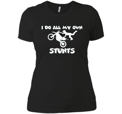 I Do All My Own Stunts Shirt With Flying Motorcycle