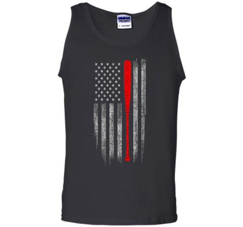 Baseball American Flag T-Shirt - Baseball Bat Flag T Shirt