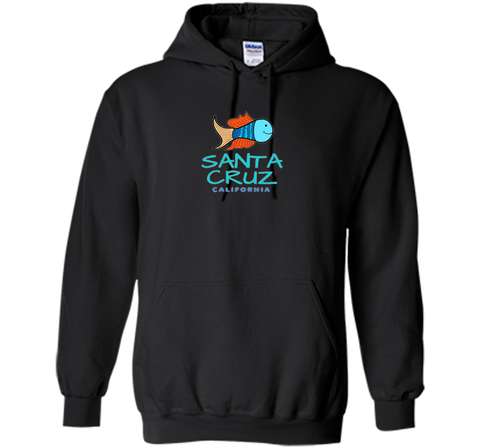 Santa Cruz California T-Shirt, Fun Fish California Surf Tee