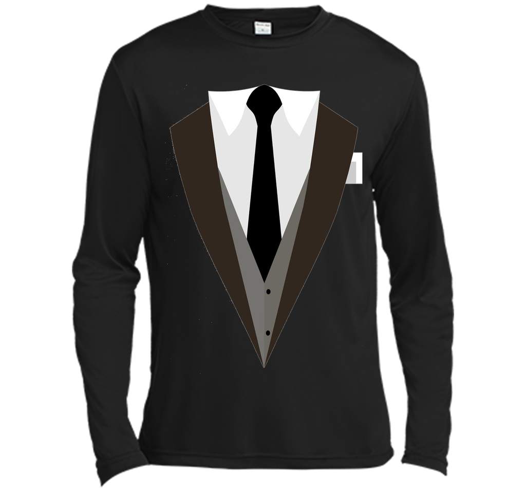 Printed Suit & Tie Vest Tuxedo T-Shirt