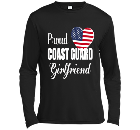 Proud Coast Guard Girlfriend Patriotic Heart T Shirt t-shirt
