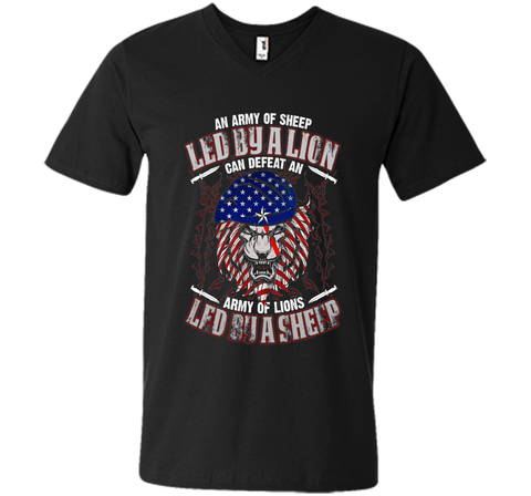 An Army Of Sheep Led By A Lion Can Defeat T-shirt