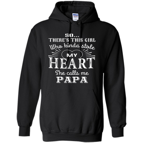 PAPA & GRANDDAUGHTER, she stole my heart tshirt