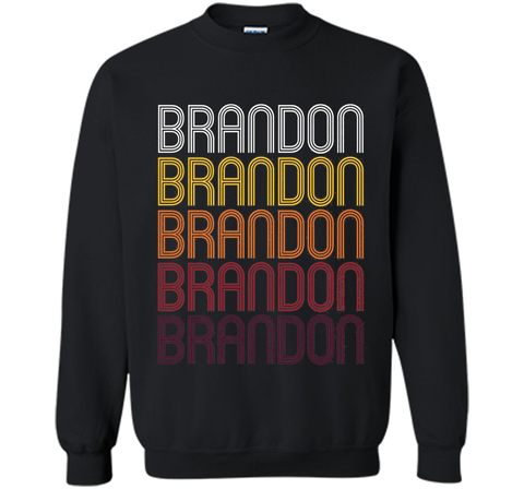 Brandon Retro Wordmark Pattern - Vintage Style T-shirt
