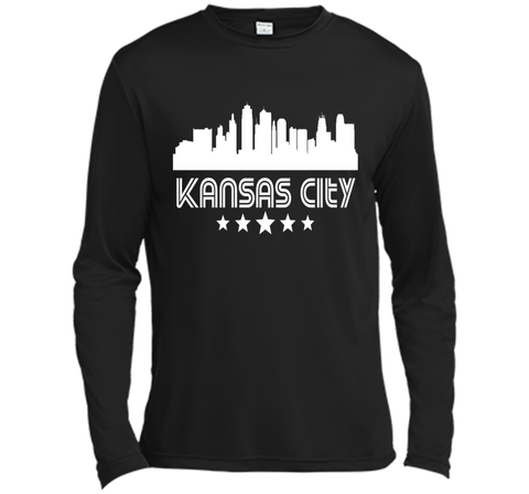 Kansas City Missouri Skyline Retro Style T-Shirt