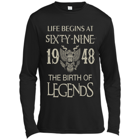 Life begins at Sixty nine 1948  the birth of legends tshirt