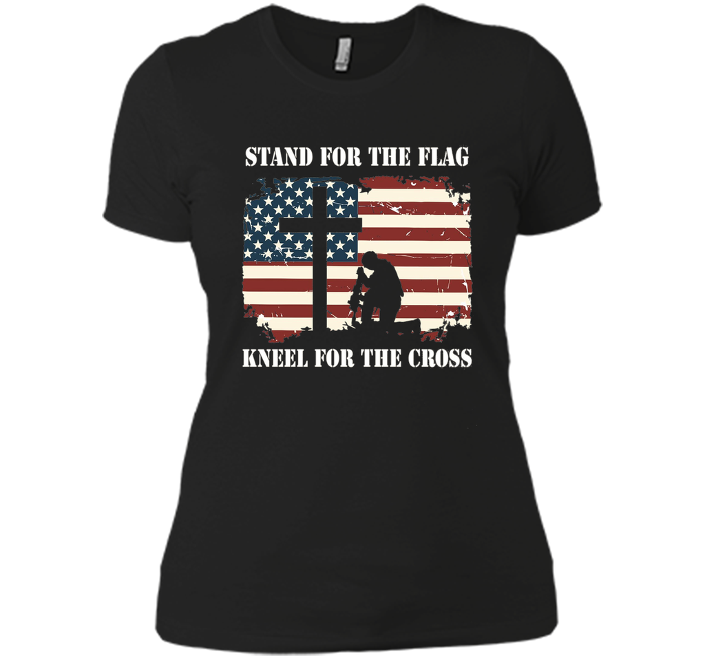 Stand For The Flag, Kneel For The Cross T Shirt
