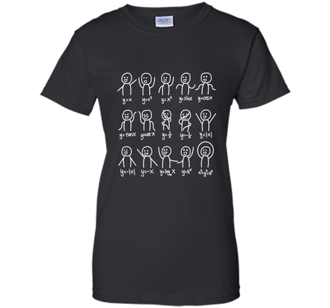 Algebra Dance Funny Graph Figures Math Equation T-shirt