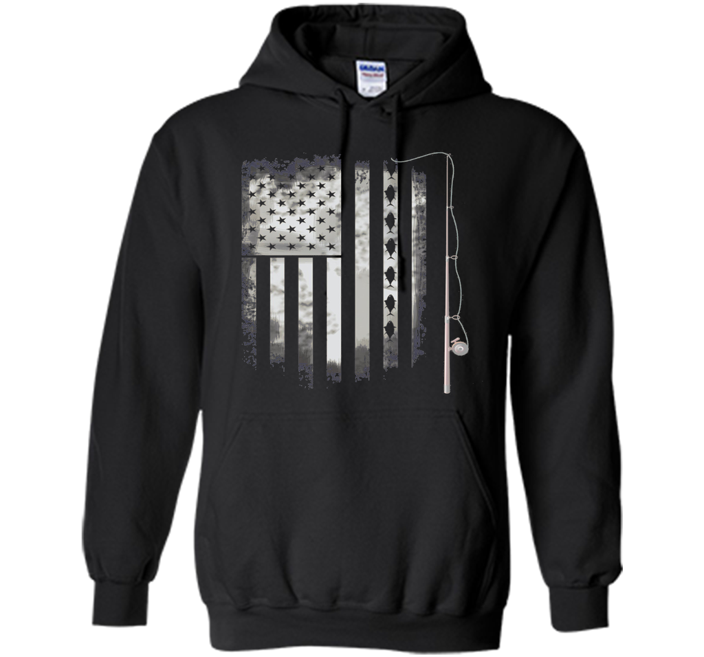fishing angle fish American Flag u.s. team T-shirt