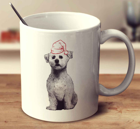 Christmas Bichon Frise Sketch